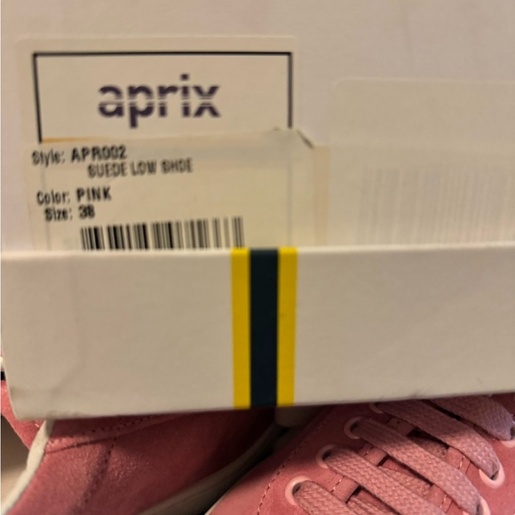 APRIX PINK Suede SNEAKERS SIZE 38. Unisex.. - Picture 13 of 13
